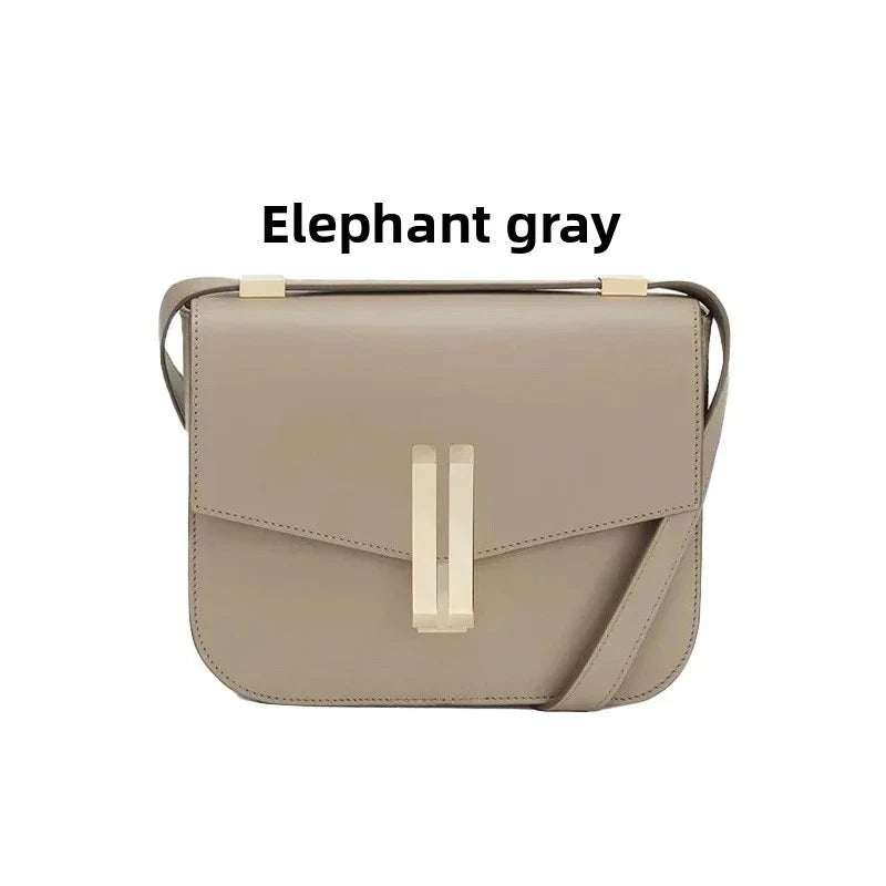 2025 New  Light Luxury Single Shoulder Cross Shoulder Women's Bag Tofu Bag for Women Premium Genuine Leather Small Square Bag