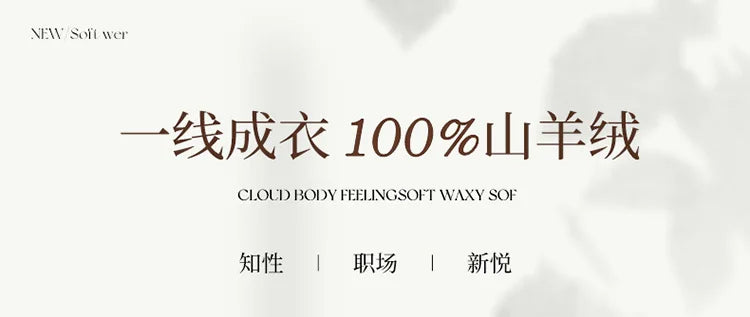 Autumn and Winter New Women's Sweater 100% Pure Cashmere High Collar Hoodie Knitted Basic Style Hot Selling Women's Top