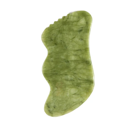 Natural Green Xiuyu Gua Sha Board Jade Stone Massager For SPA Acupuncture Body Scraping Gouache Scraper Facial Beauty Tool
