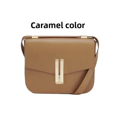 2025 New  Light Luxury Single Shoulder Cross Shoulder Women's Bag Tofu Bag for Women Premium Genuine Leather Small Square Bag
