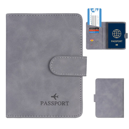 Passport Holder Cover Wallet RFID Blocking Leather Card Case Travel Accessories for Women Men