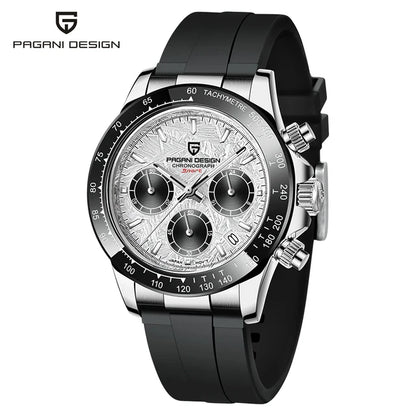 PAGANI DESIGN 2025 New PD-1644 Meteorite Dial Fashion Men Quartz Wristwatches 100M Sapphire Glass Chronograph relogio masculino