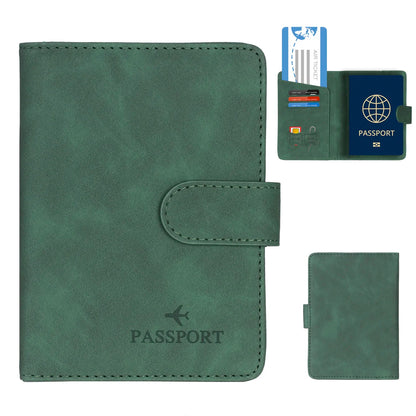 Passport Holder Cover Wallet RFID Blocking Leather Card Case Travel Accessories for Women Men