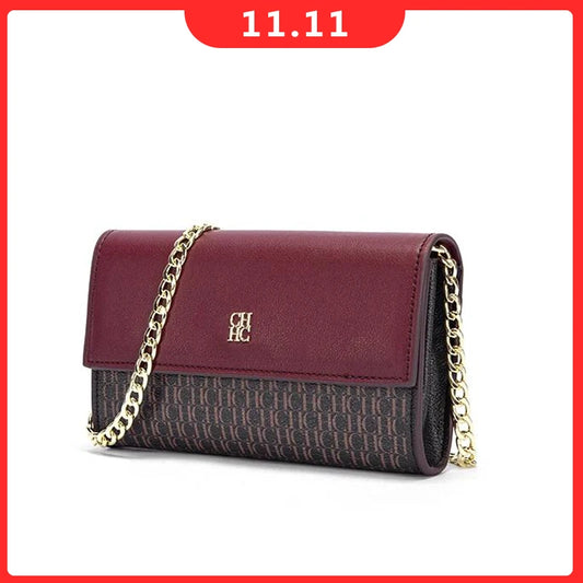CH Exquisite Craftsmanship Women's Crossbody Bag Light Luxury Design Chain Bag Letter Elements Color Blocked Women's Chain Bag