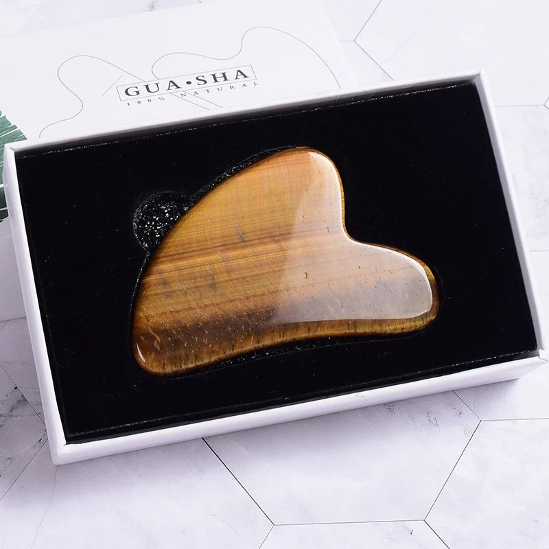 Wholesale Jade Guasha Tool Care Face Massager Natural Stone Crystal Massage Beauty Body Traditional SPA Healing Health Tools