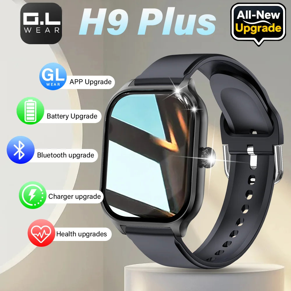 LAXASFIT 2025 New Smart Watch Bluetooth Talk Full Touch Screen Heart Rate Monitor Sports Fitness Smart Watch Men Women Gift