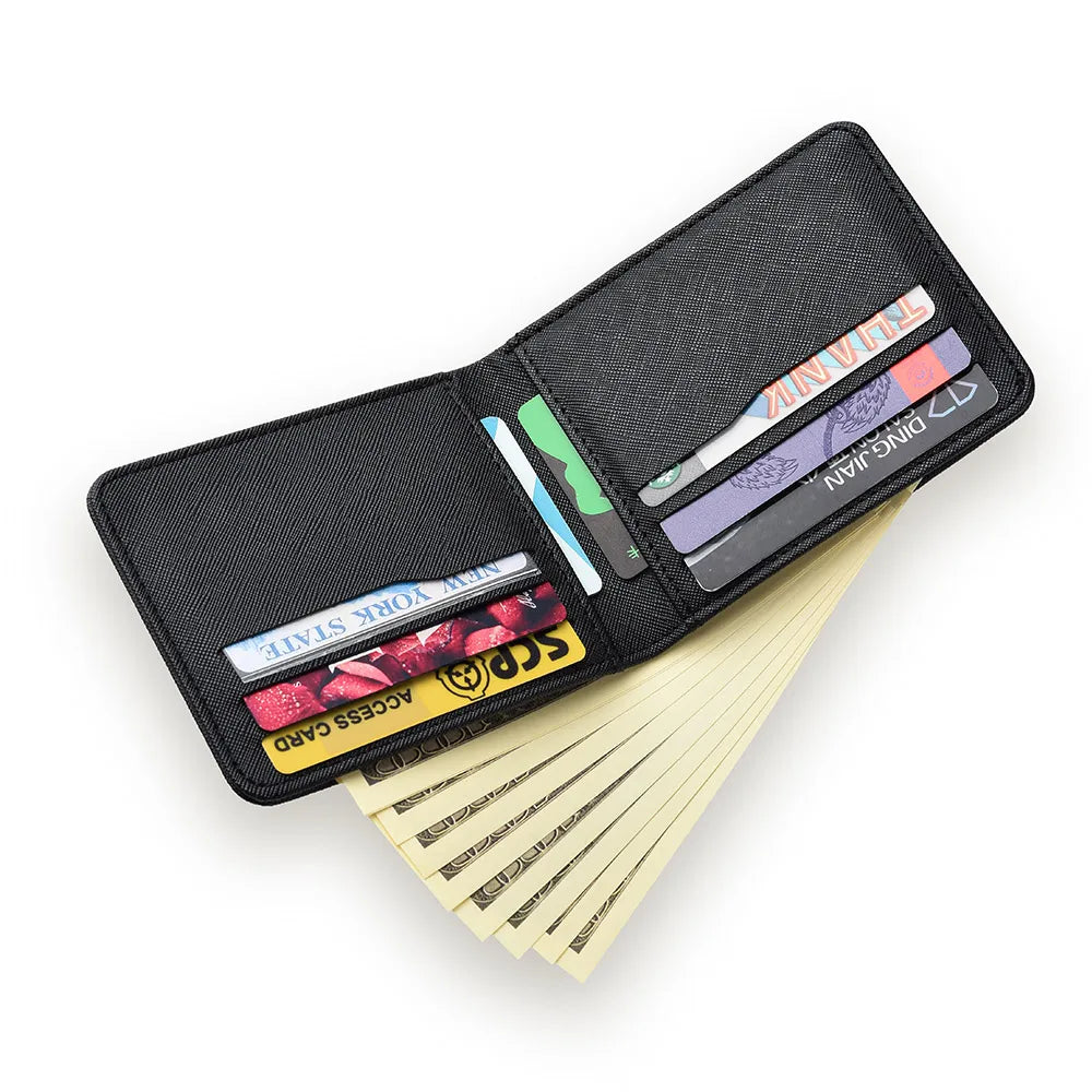 New Men's Wallet Short Ultra-Thin Personalized Design Multi-Card Slot Man's Wallet Multi-Functional Credit Card Holder