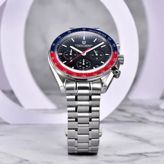 PAGANI DESIGN 2025 New 1701 Mens Watches Luxury Sapphire Bezel Moon Quartz Watch For Men Sport Chronograph Waterproof Wristwatch