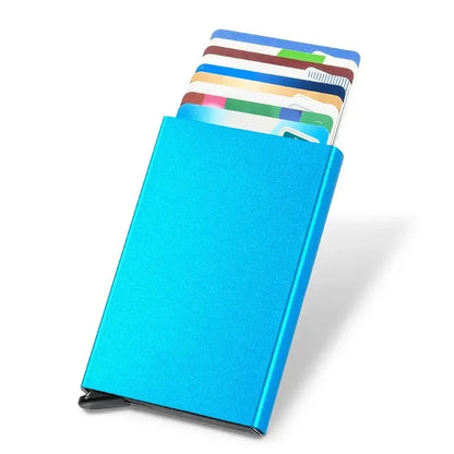 Men ID Credit Bank Card Holder Wallet Anti Rfid Smart Anti Rfid Blocking Protected Magic Pop Up Slim Small Money Wallets Case