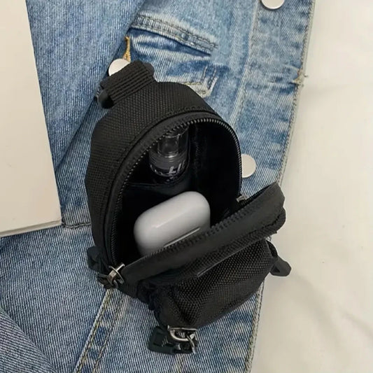 Fashionable Korean-style outdoor coin purse, exquisite ladies' single-shoulder bag, travel headphones, storage coin purse, 1 set