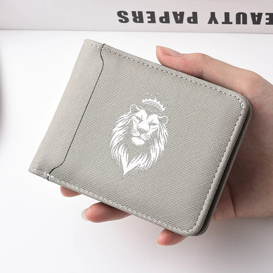 New Men's Wallet Short Ultra-Thin Personalized Design Multi-Card Slot Man's Wallet Multi-Functional Credit Card Holder
